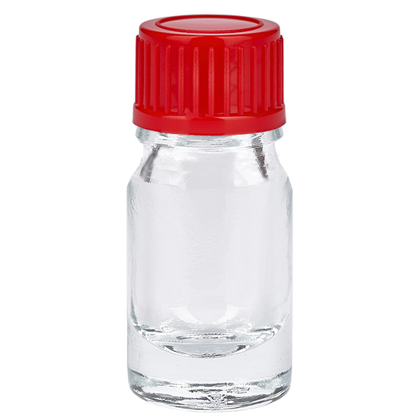 Flacon de 5ml 11mm SV rouge STD ClearLine UT18/5 Flacon de 5ml 11mm SV rouge STD ClearLine UT18/5