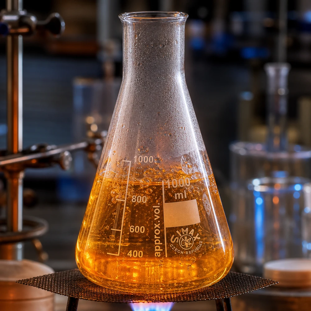 Erlenmeyer 200ml col large en verre de haute qualité pour des applications professionnelles en laboratoire