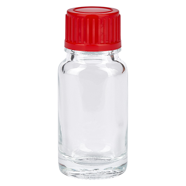 Flacon 10ml 11mm SV rouge STD ClearLine UT18/10 Flacon 10ml 11mm SV rouge STD ClearLine UT18/10