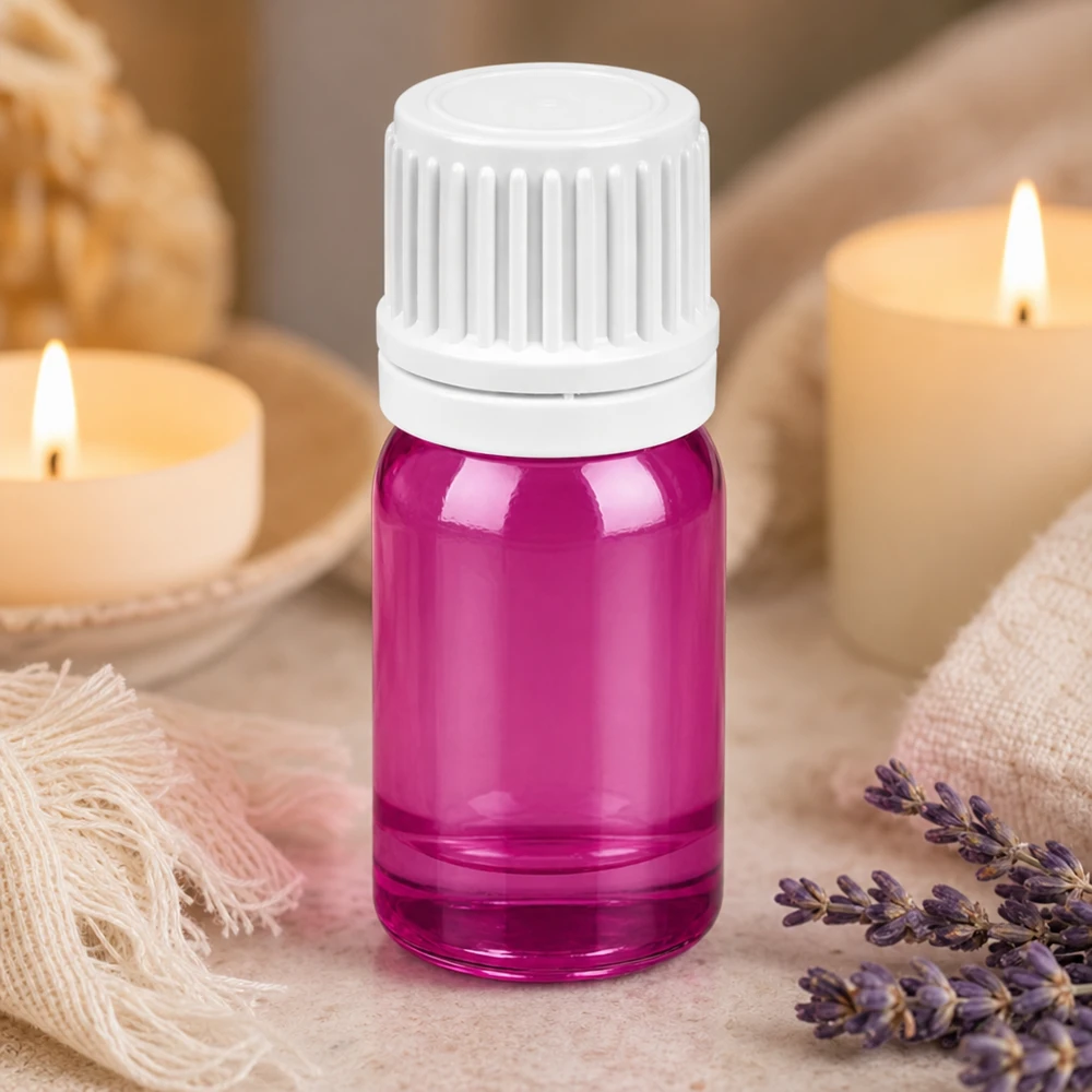 Flacon compte-gouttes 5ml 0.7mm blanc originalité bouchon à vis PurpleLine UT18/5 Flacons en verre PurpleLine de 5 ml avec bouchon blanc à l'épreuve des enfants pour une conservation en toute sécurité