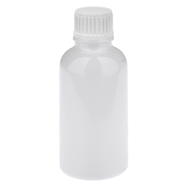 Flacon compte-gouttes de 30 ml, bouchon standard blanc de 0,9 mm WhiteLine UT18/30 Flacon compte-gouttes de 30 ml, bouchon standard blanc de 0,9 mm WhiteLine UT18/30