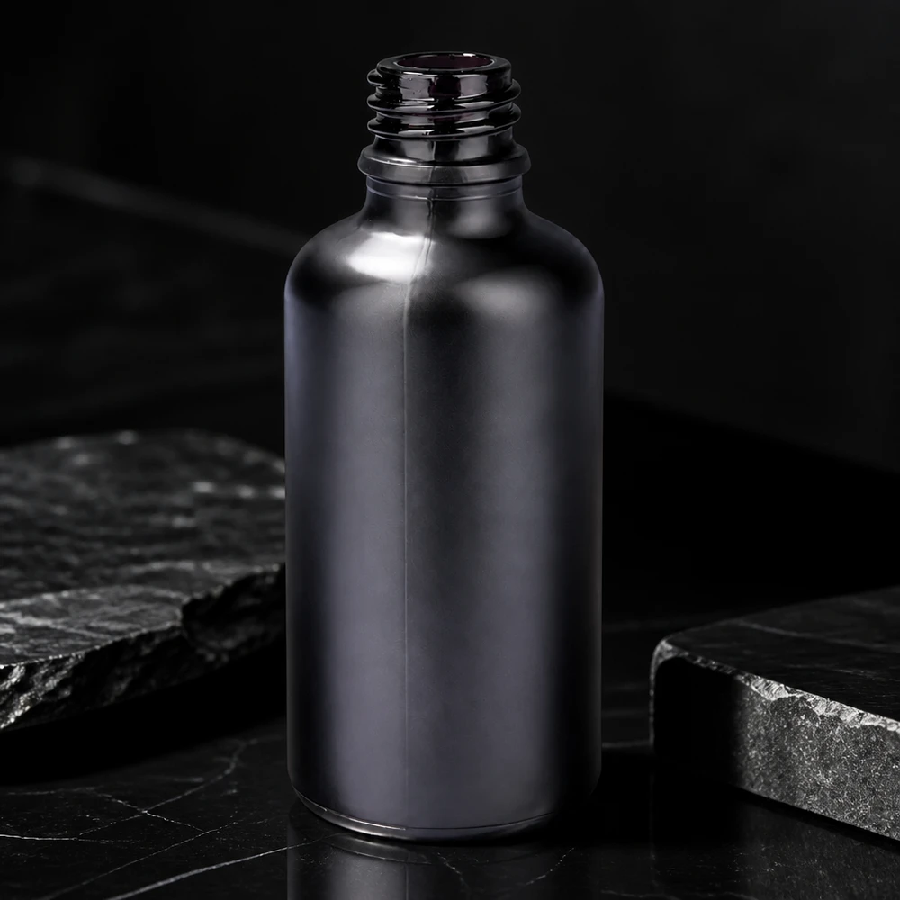 50ml flacon à pharmacie BlackLine UT18/50 UNiTWIST Bouteille de pharmacie BlackLine UT18/50 UNiTWIST idéale pour les huiles essentielles et les produits d'aromathérapie