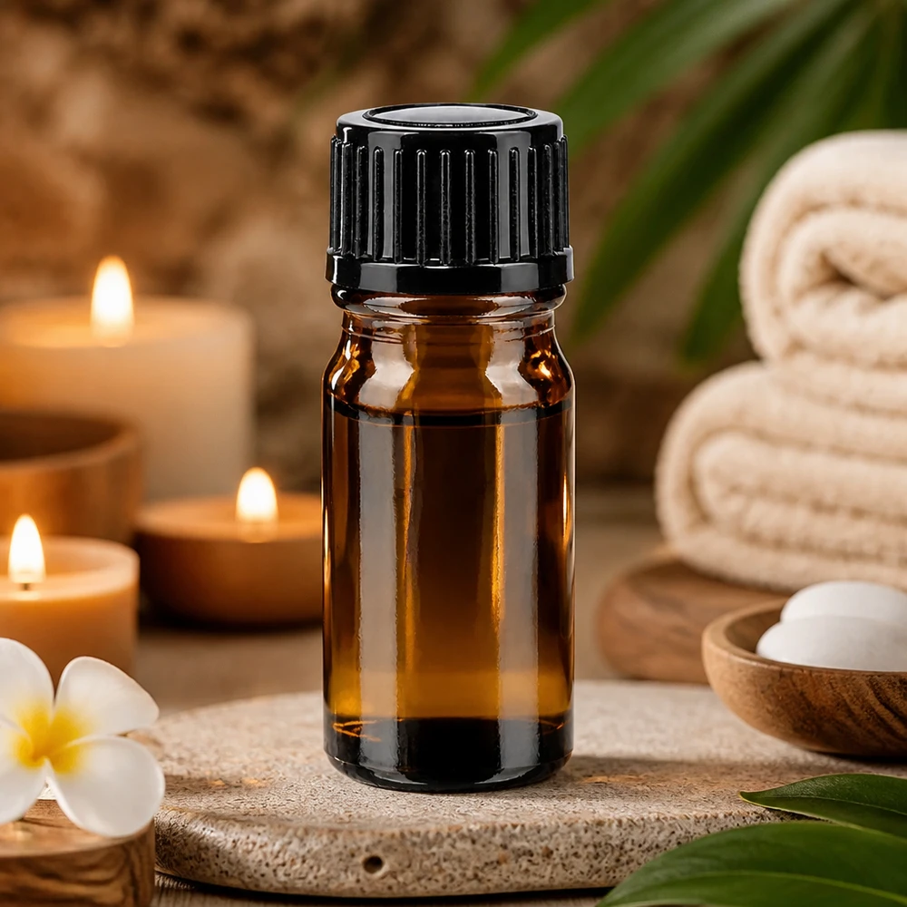 Flacon de pharmacie brun 5ml bouchon vissable noir standard Petit flacon de pharmacie de 5 ml, couleur ambre, avec un bouchon noir de 11 mm, dans une ambiance spa