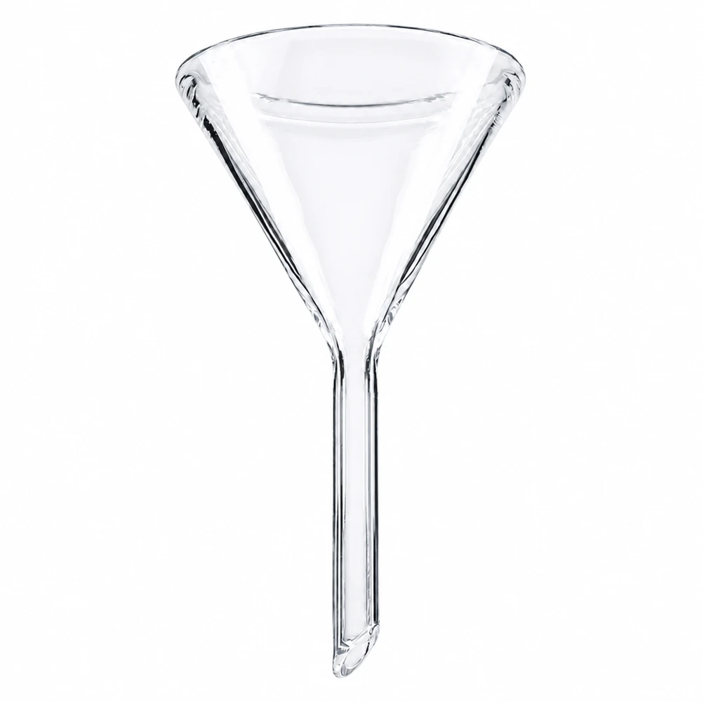 Entonnoir Ø 45mm - verre borosilicate 3.3 - angle 60° Entonnoir en borosilicate 45mm de diamètre transparent style court pour laboratoire