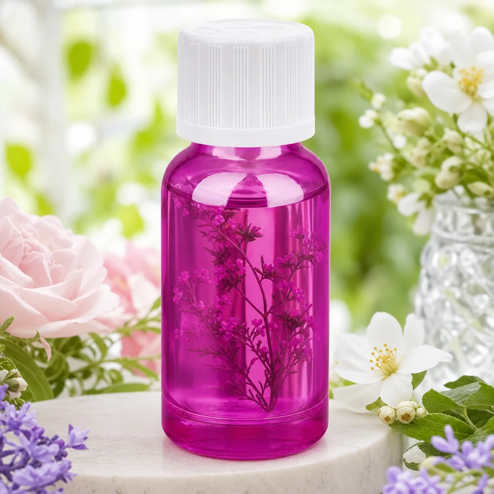 Flacon compte-gouttes 20ml 1.2mm blanc standard sécurité enfant PurpleLine.UT18/20 Flacon compte-gouttes 20ml Purple avec filetage UT18/20 pour une utilisation professionnelle en laboratoire et en cosmétique