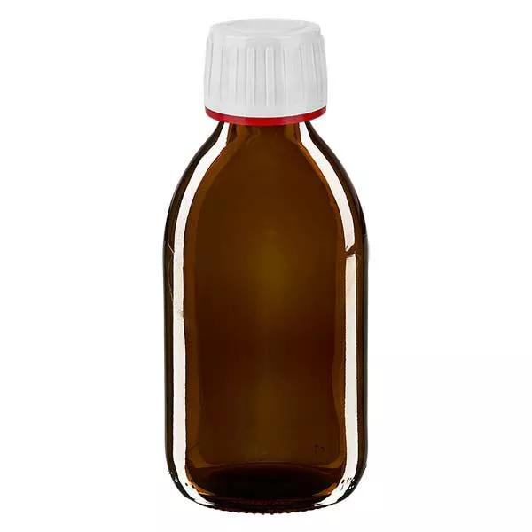 Flacon médical de 250 ml avec bouchon blanc Flacon médical de 250 ml avec bouchon blanc