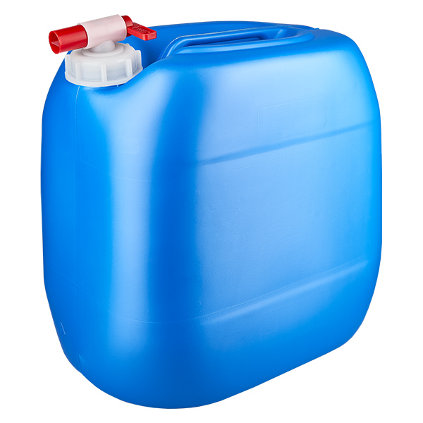Bidon 30 litres bleu avec robinet