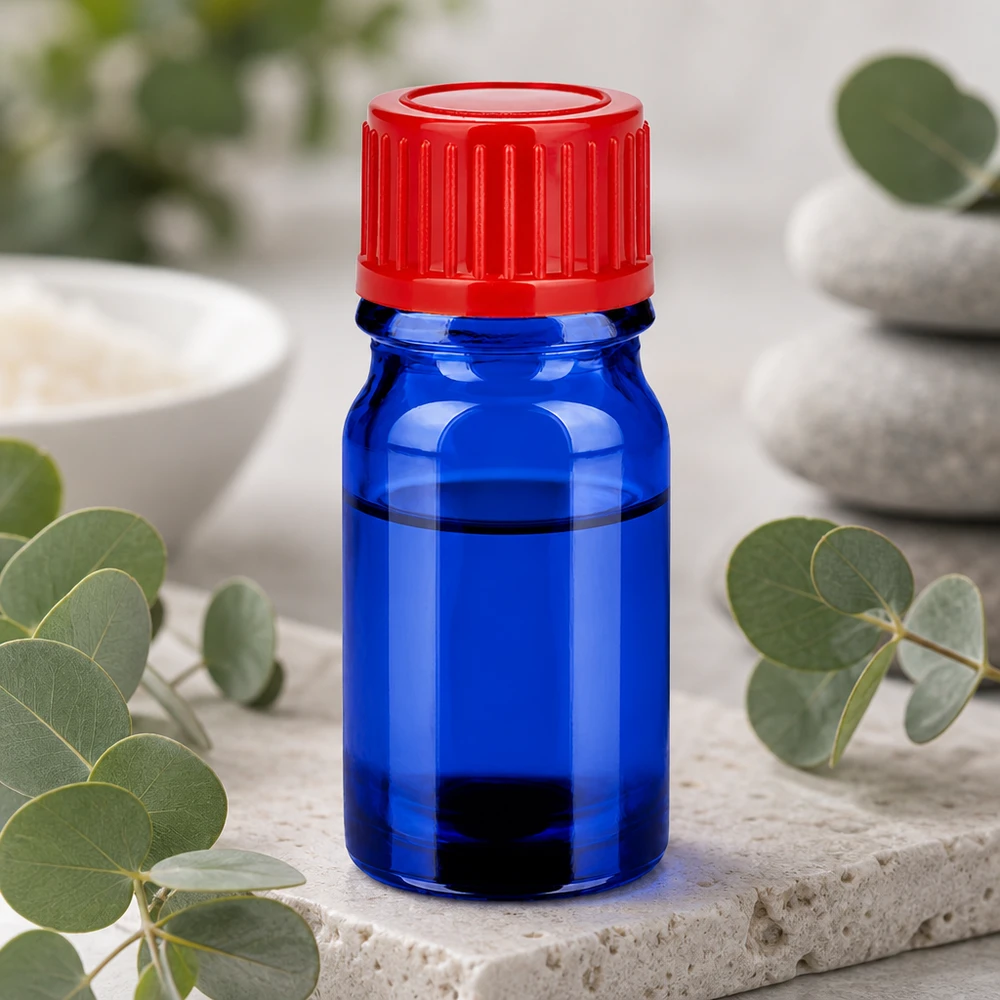 Flacon de 5ml 11mm SV rouge STD BlueLine UT18/5 Flacon pharmaceutique BlueLine STD de 5ml avec bouchon étanche de 11mm pour un stockage stérile