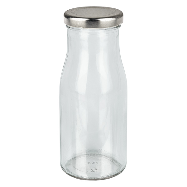 150ml Bouteille avec couvercle BasicSeal argent UNiTWIST