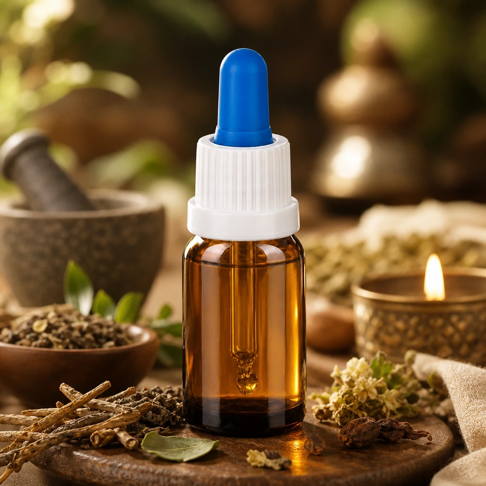 Bouteille pipette 10ml blanc/bleu OV BrownLine UT18/10 Bouteille à pipette précise de 10 ml BrownLine avec pointe bleue pour un dosage exact des gouttes d'huile