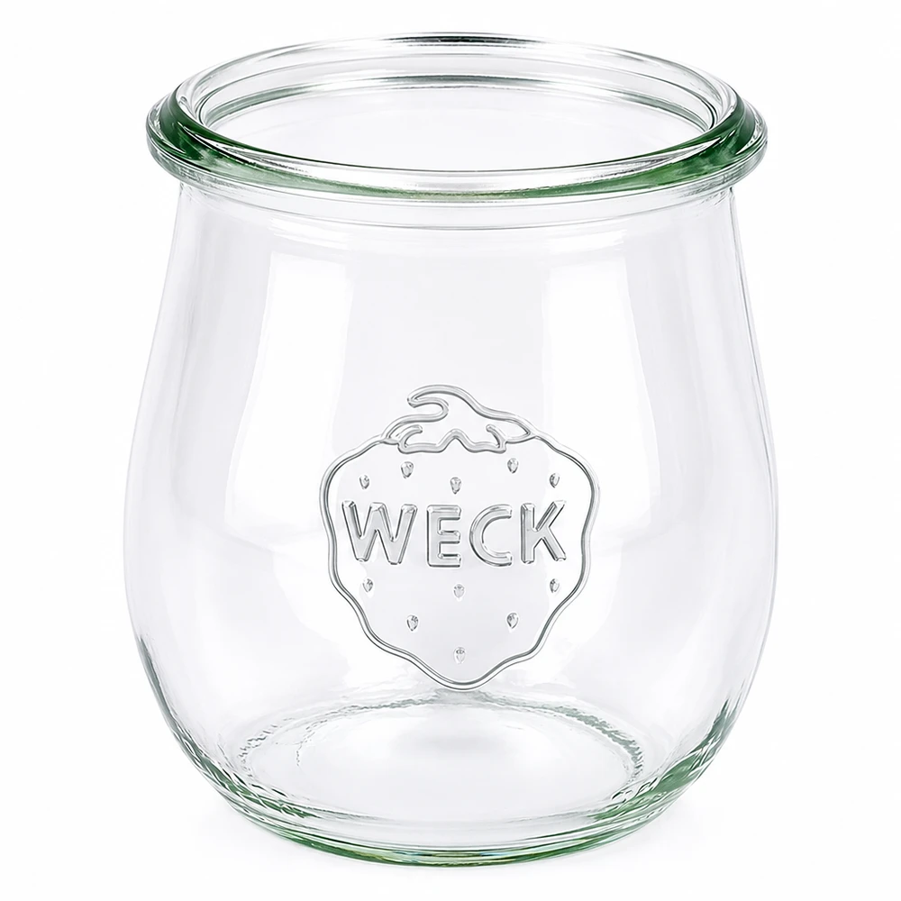 220ml bocal tulipe WECK RR60 WECK Pot tulipe 220ml RR60 avec couvercle transparent Pot de conservation pour la conservation et le stockage des aliments