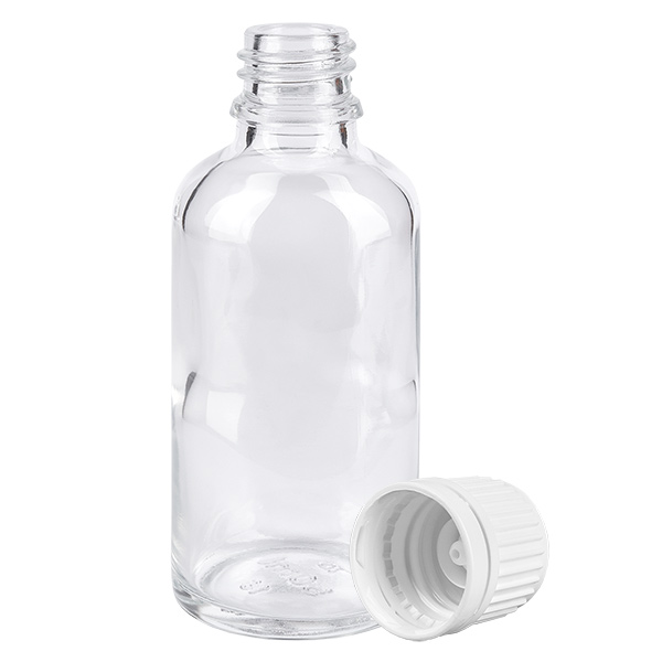 Flacon 50ml 11mm SV blanc OV ClearLine UT18/50 Flacon 50ml 11mm SV blanc OV ClearLine UT18/50