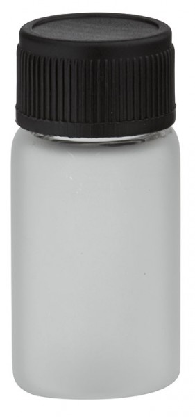 Mini flacon en verre givré 3 ml, filetage M13 avec bouchon à vis noir et joint d’étanchéité Mini flacon en verre givré 3 ml, filetage M13 avec bouchon à vis noir et joint d’étanchéité