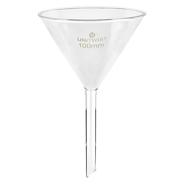 Entonnoir en verre ø100mm Borosilicate UNiTWIST Entonnoir en verre ø100mm Borosilicate UNiTWIST