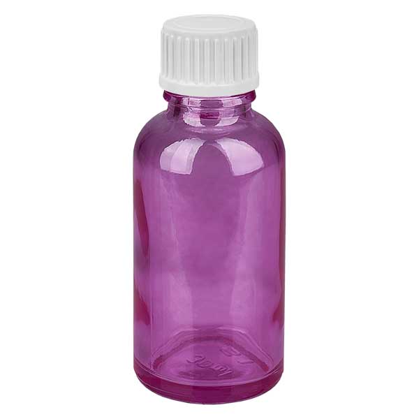Flacon de 30ml (globules). Anneau de coulée 3mm blanc Standard PurpleLine. UT18/30