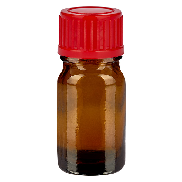 Flacon de 5ml 11mm SV rouge STD BrownLine UT18/5