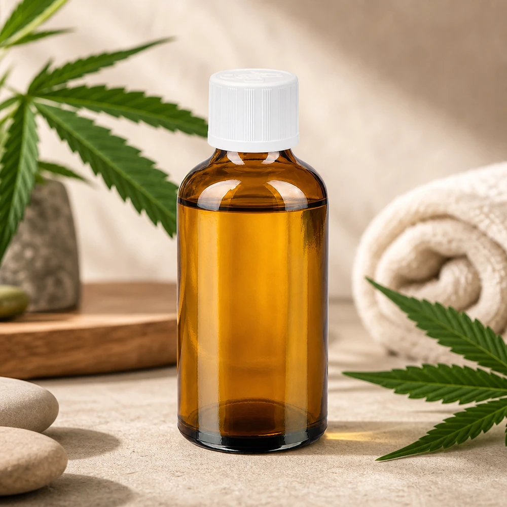 Flacon 50ml 11mm SV w. STD KiSi BrownLine UT18/50 Bouteille en verre brun de 50 ml de haute qualité avec une surface mate pour une présentation élégante du produit