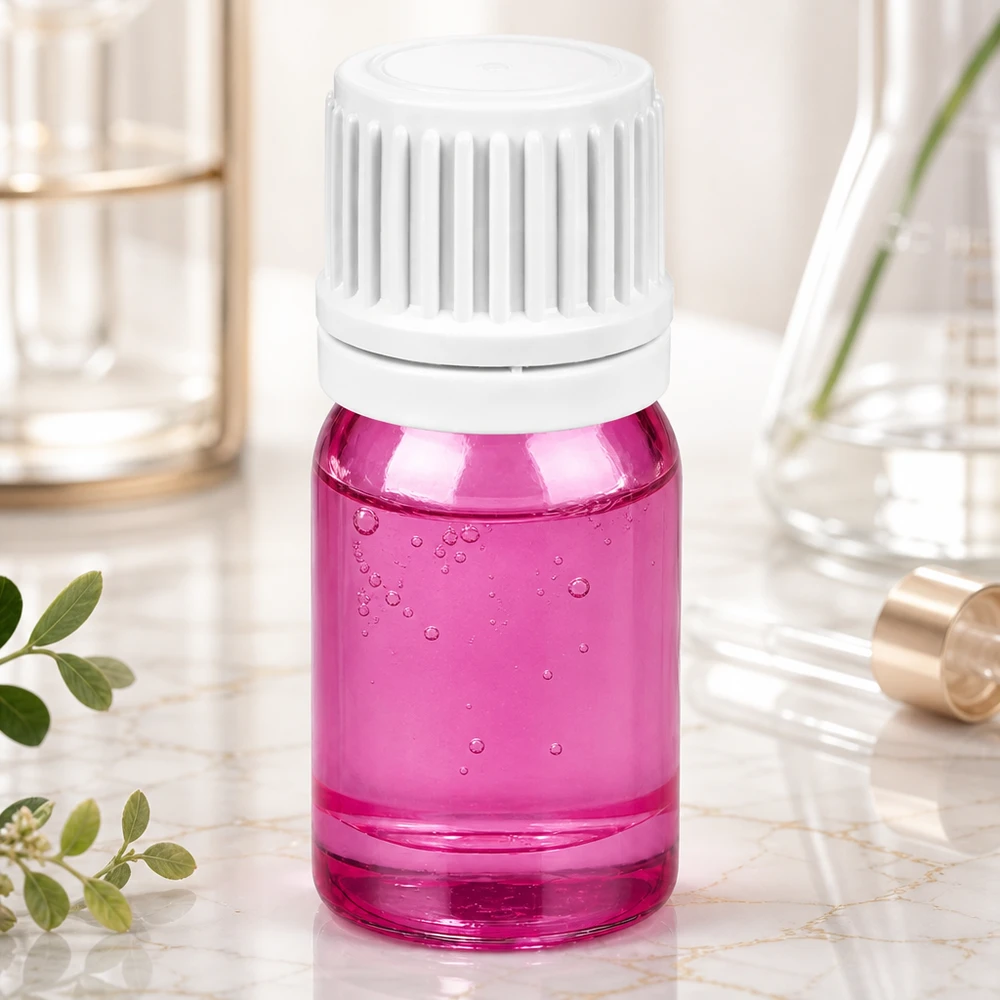 Flacon compte-gouttes 5ml 0.7mm blanc originalité bouchon à vis PurpleLine UT18/5 Flacon compte-gouttes de 5 ml avec bouchon de sécurité pour les enfants, idéal pour les sérums, les huiles et les produits cosmétiques liquides.