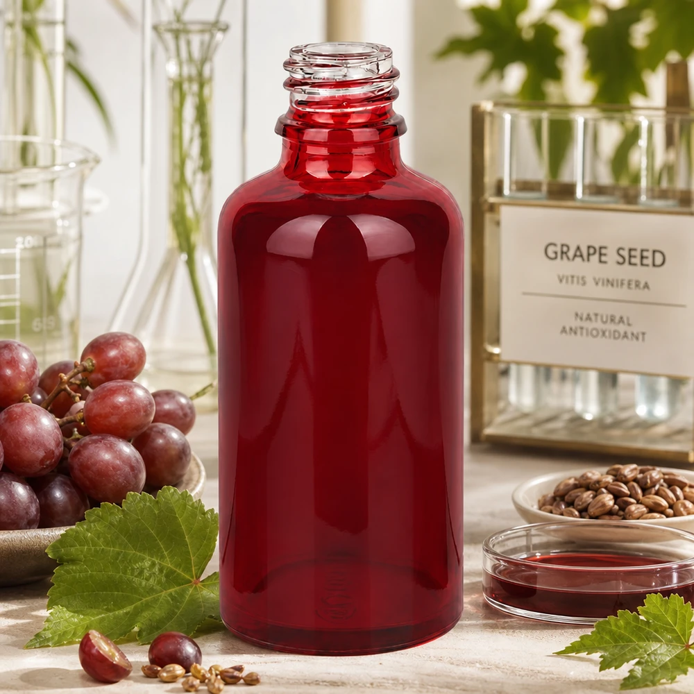 Flacon à pharmacie 50ml RedLine UT18/50 UNiTWIST Bouteille RedLine 50ml UT18/50 UNiTWIST idéale pour les huiles essentielles et les applications de cosmétique naturelle