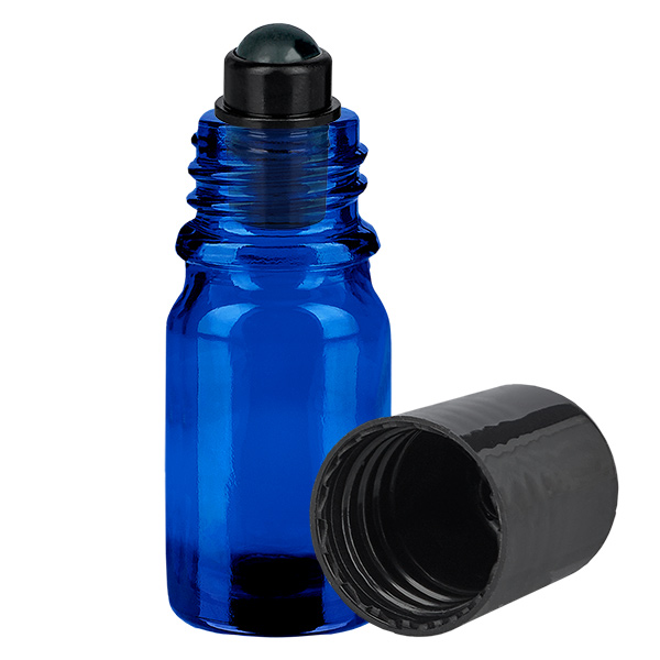 Flacon 5ml Roll-On noir STD BlueLine UT18/5