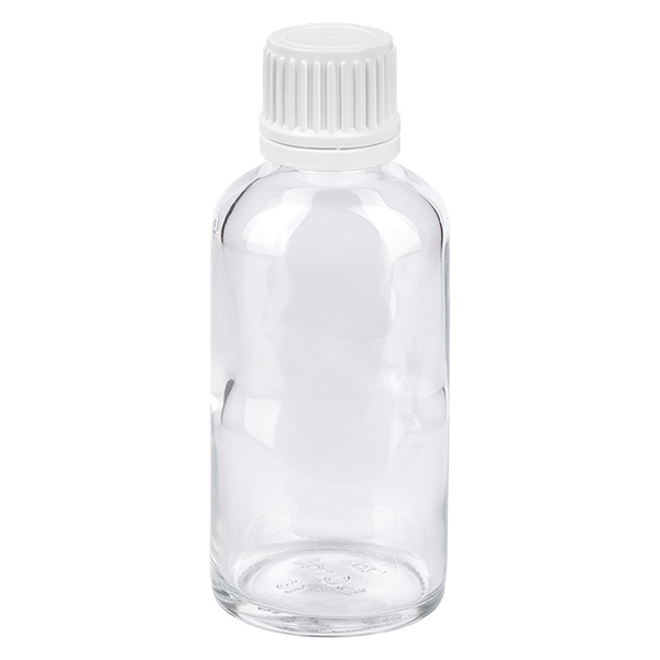 Flacon 50ml 11mm SV blanc OV ClearLine UT18/50 Flacon 50ml 11mm SV blanc OV ClearLine UT18/50