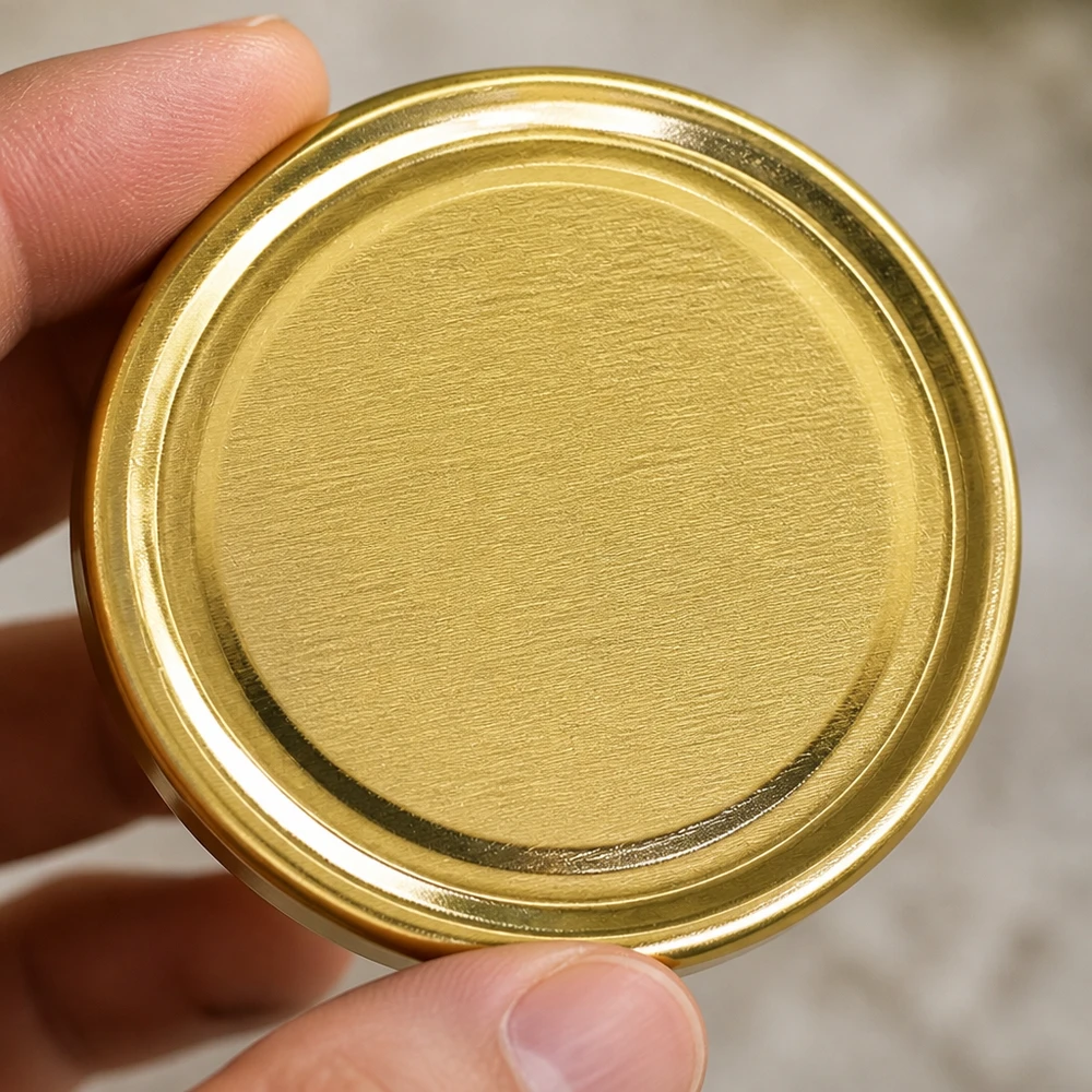 Bouchon plat à vis TO43 doré pour la conservation UNiTWIST BioSeal BPA-NI unitemp