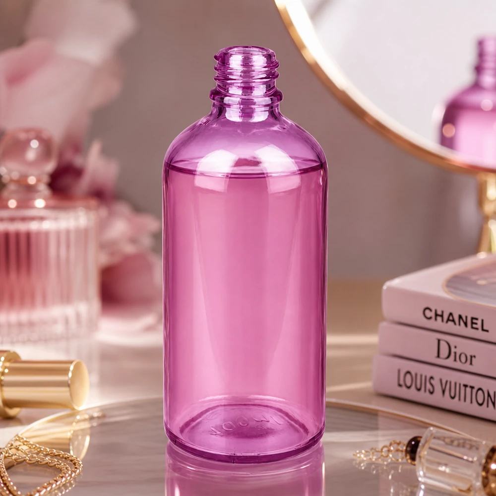 Bouteille à pharmacie de 100ml PurpleLine UT18/100 UNiTWIST Bouteille en verre compacte PurpleLine de 100 ml idéale pour les cosmétiques DIY et les sérums faits maison