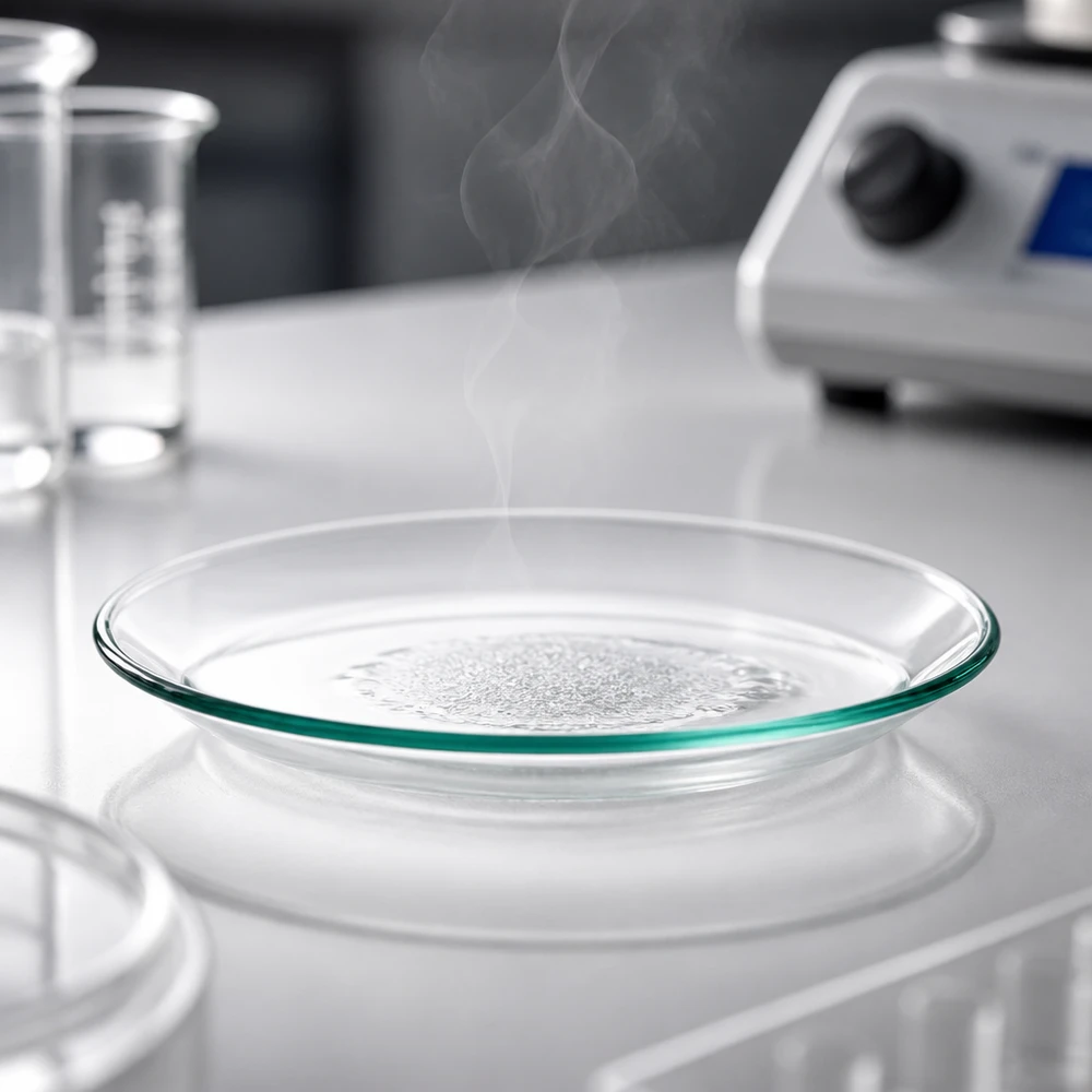 Verre de montre 70 mm - verre borosilicate 3.3 - bord fondu Coupelle en verre de montre brillante en matériau lisse comme un miroir 70mm pour des processus de laboratoire propres