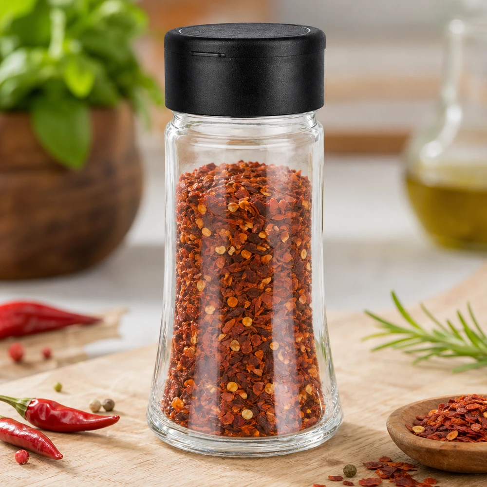 Pot à sel/épices 95 ml avec saupoudreuse, noir Pot à sel/épices 95 ml avec saupoudreuse, noir