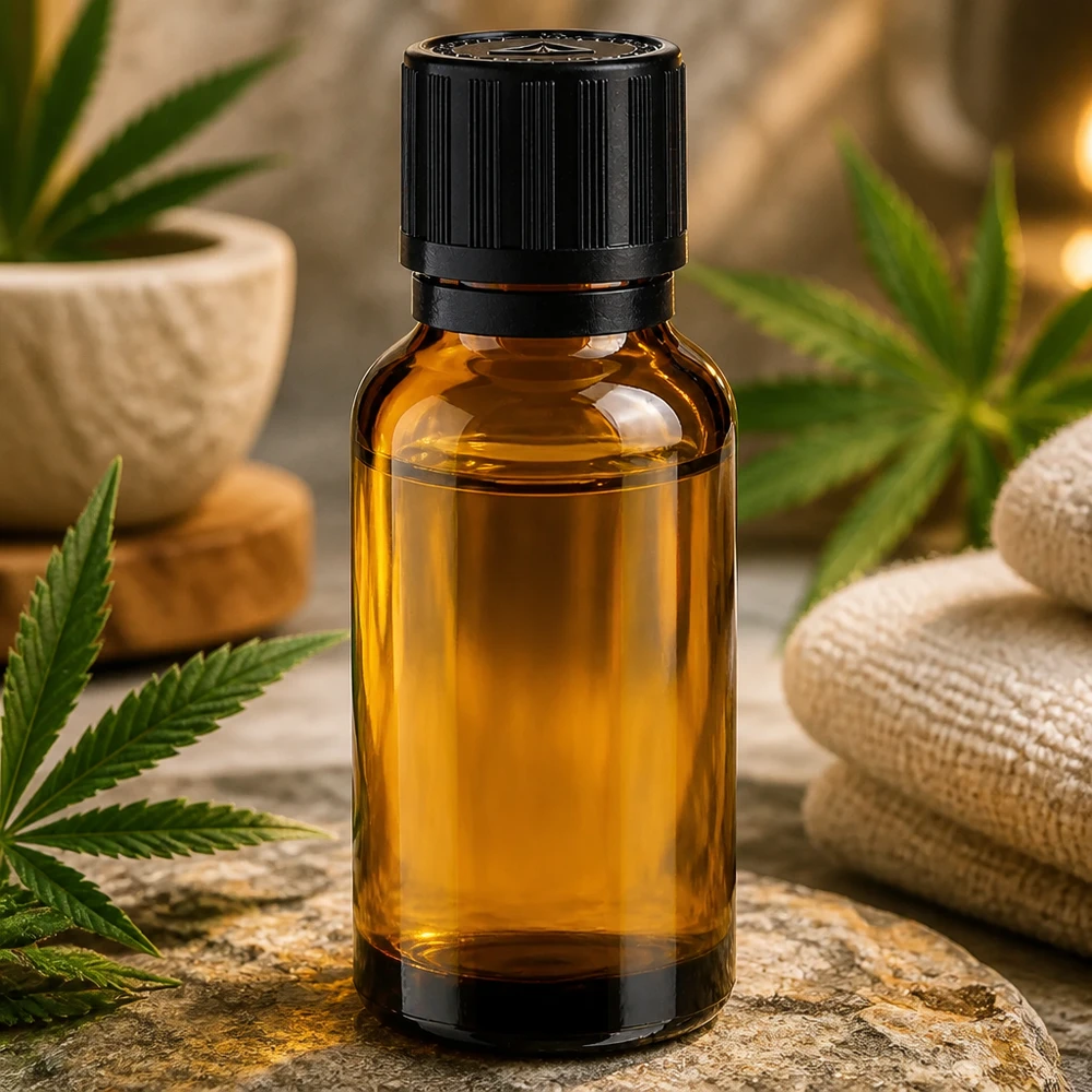 Flacon brun 20 ml, bouchon compte-gouttes noir 1 mm, sécurité enfants, avertissement aveugles Petit flacon compte-gouttes en verre brun de 20 ml avec embout de 1 mm pour huile de CBD et remèdes naturels