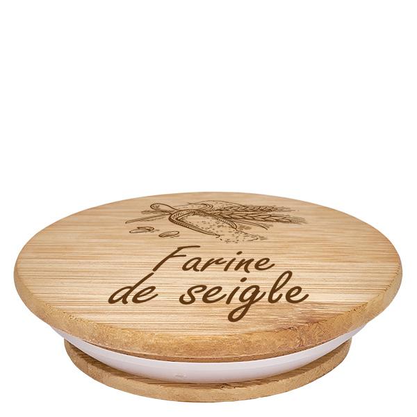 Paire en bois « farine de seigle » pour WECK RR100