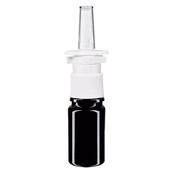 Flacon à pharmacie violet 5ml vaporisateur nasal blanc standard Flacon à pharmacie violet 5ml vaporisateur nasal blanc standard