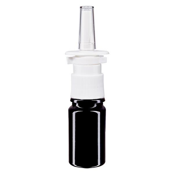 Flacon à pharmacie violet 5ml vaporisateur nasal blanc standard