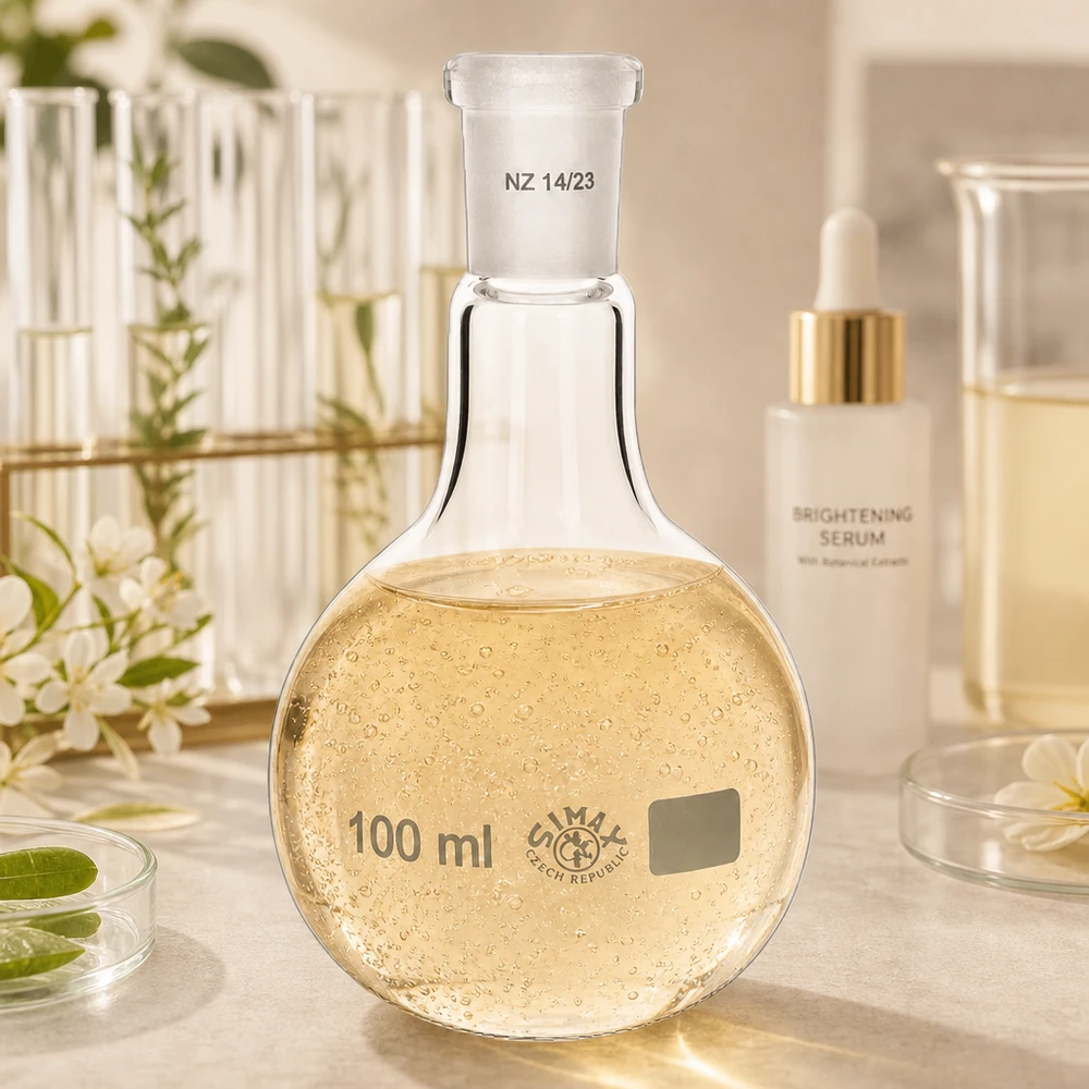 Ballon à fond plat 100 ml à col étroit, en verre borosilicate avec rodage normalisé 14/23 Ballon en verre 100ml à fond large et col étroit rodage standard 14/23 pour distillation