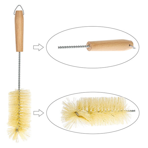 Brosse à verres avec manche en bois pour RR60