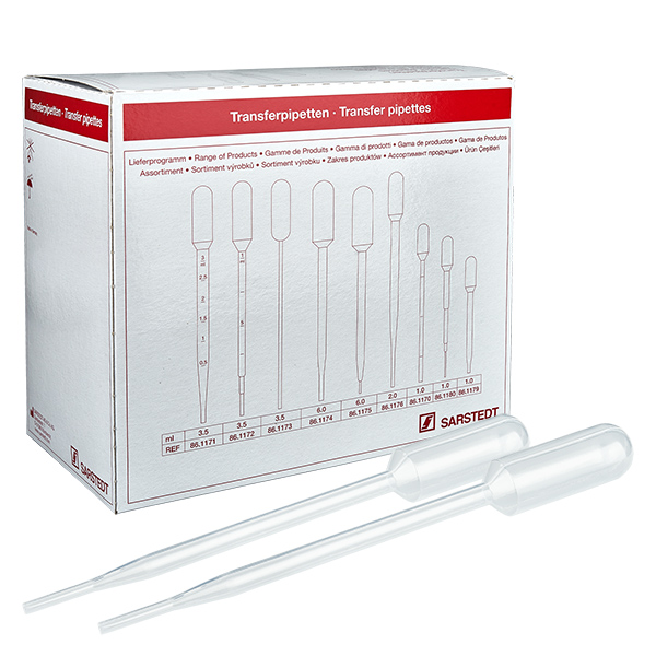 Pipette de transfert, volume nominal : 6 ml, (Lxl) : 152 x 15 mm, Mate Pipette de transfert, volume nominal : 6 ml, (Lxl) : 152 x 15 mm, Mate