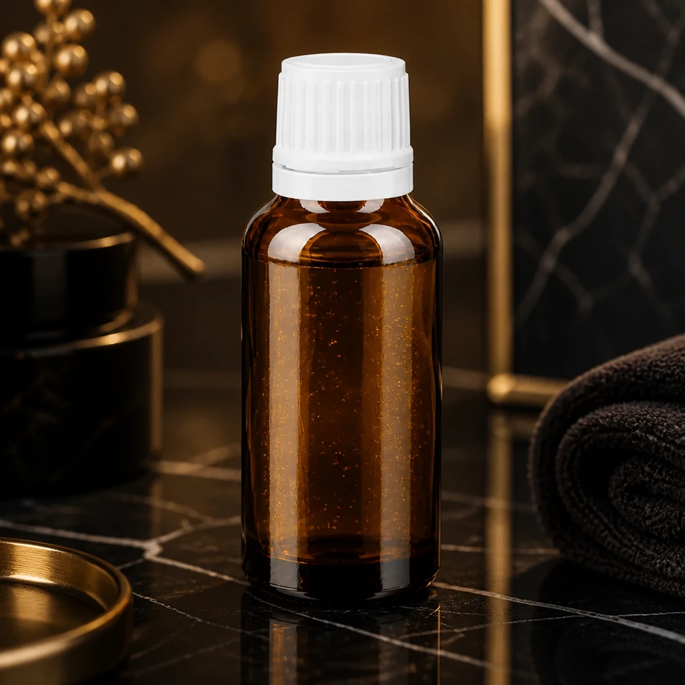 Flacon de pharmacie bleu 20ml bouchon compte-gouttes blanc 1.2mm bouchon d'inviolabilité Flacon en verre ambré de 20 ml avec embout compte-gouttes précis de 0,7 mm, destiné aux cosmétiques et à la médecine naturelle