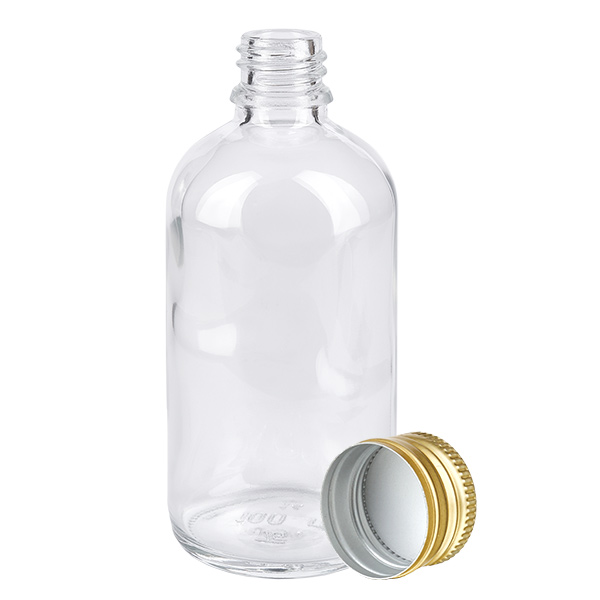 Flacon 100ml 11mm SV Alu-Go. STD ClearL. UT18/100