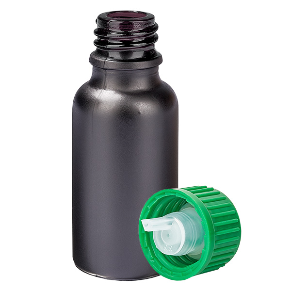 20ml Flacon compte-goutte 0.8mm vert STD BlackLine UT18/20