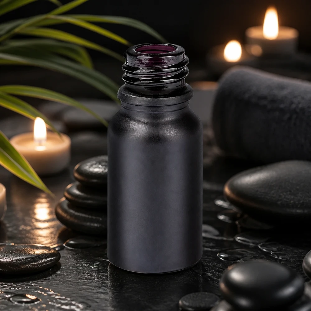 Flacon de pharmacie sombre de 10 ml BlackLine UT18/10 UNiTWIST protège parfaitement les substances sensibles à la lumière