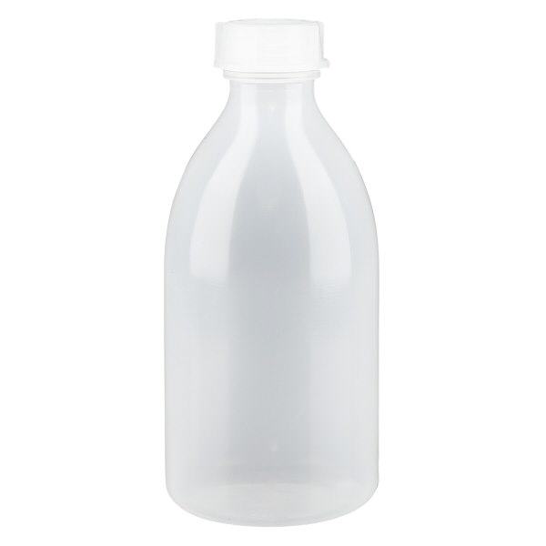 Flacon 250 ml à col étroit, avec bouchon
