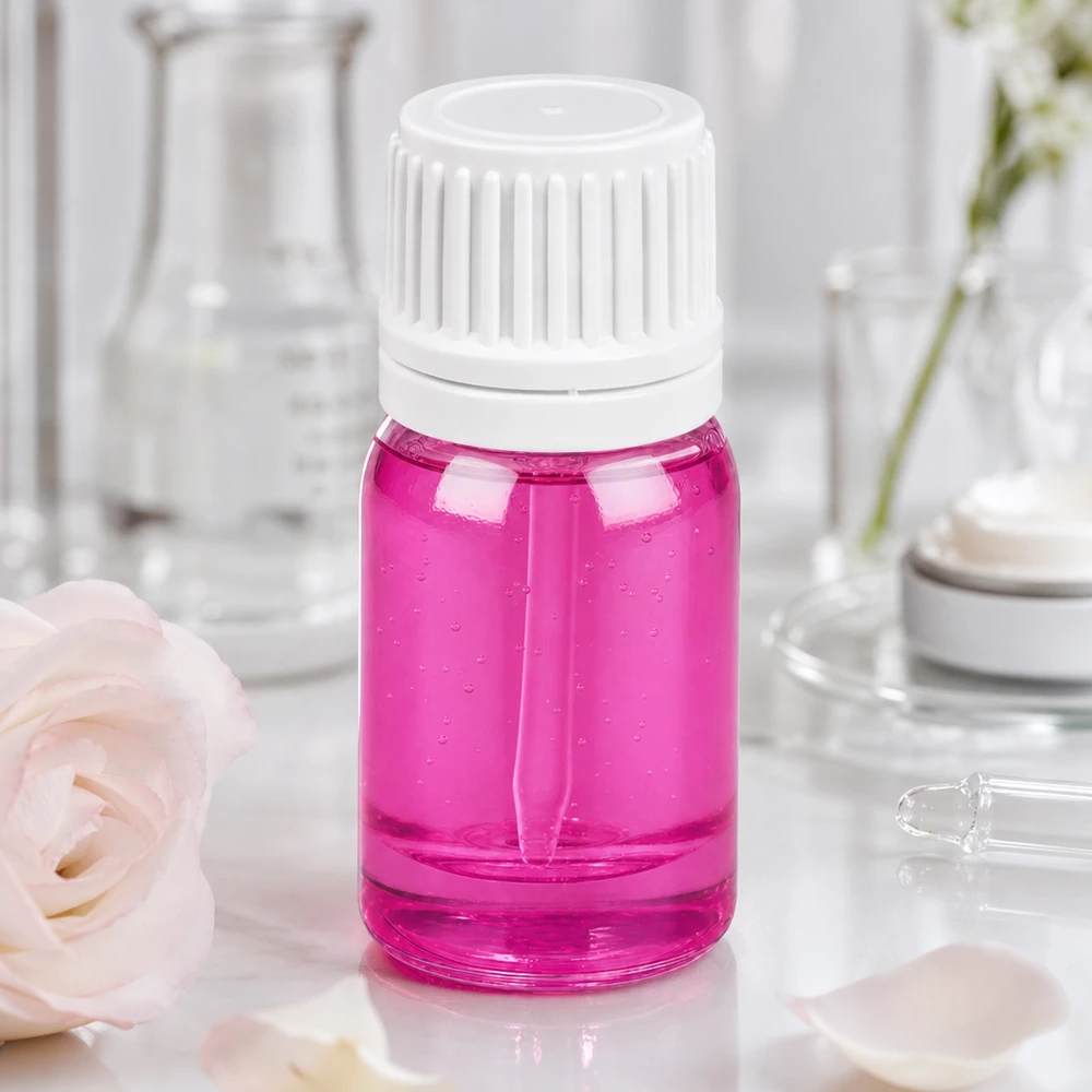 Flacon 5ml bouchon à vis 11mm blanc Originalité bouchon à vis PurpleLine UT18/5 Flacon violet de 5 ml avec bouchon anti-gouttes de 11 mm pour une application propre