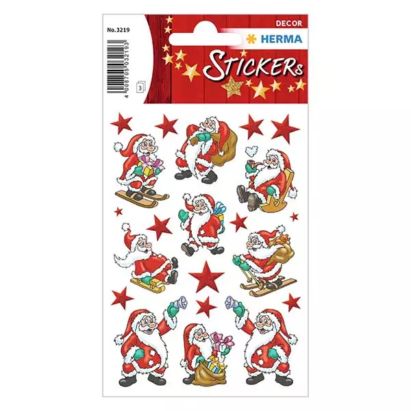 Autocollants "Père Noël 1" (63 stickers)