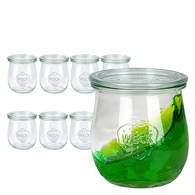 WECK Sets avec couvercles en verre