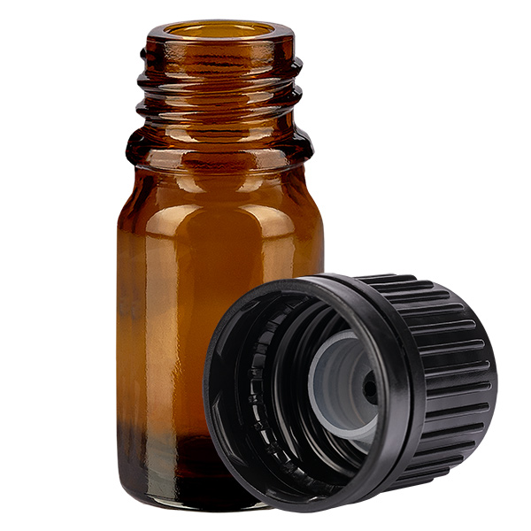 Flacon 5ml (globule) 3mm GR s. OV BrownLine UT18/5