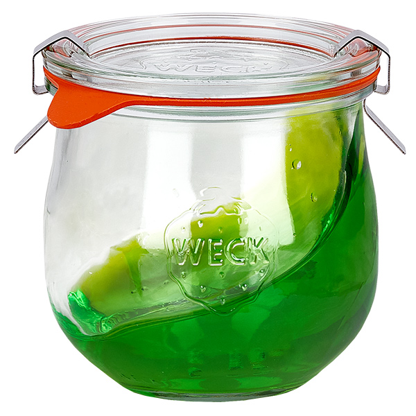 Set de 24 bocaux Weck 370ml verre tulipe avec 24 couvercles en verre Set de 24 bocaux Weck 370ml verre tulipe avec 24 couvercles en verre