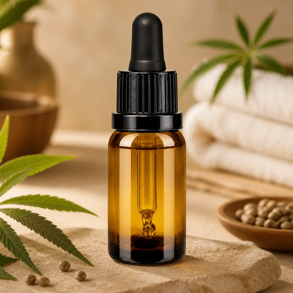Flacon à pipette 10ml noir OV BrownLine UT18/10 Bouteille à pipette BrownLine 10ml avec bouchon OV noir pour l'aromathérapie professionnelle et la cosmétique naturelle