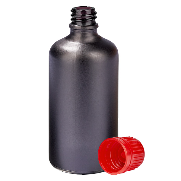 Flacon 100ml 11mm SV rouge OV BlackLine UT18/100 Flacon 100ml 11mm SV rouge OV BlackLine UT18/100