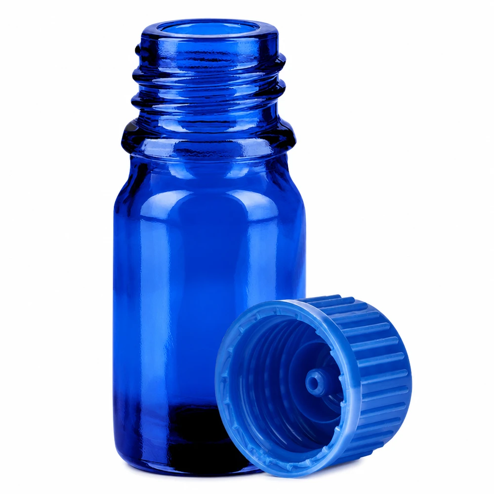 Flacon de 5ml 11mm SV bleu STD BlueLine UT18/5 Flacon en verre bleu de 5ml de haute qualité avec bouchon étanche pour les applications pharmaceutiques