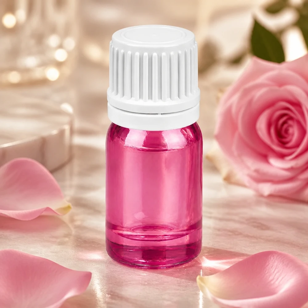 Flacon compte-gouttes 5ml 0.7mm blanc originalité bouchon à vis PurpleLine UT18/5 Flacon compte-gouttes de 5ml avec ouverture de 0.7mm en matériau de haute qualité pour les applications de beauté